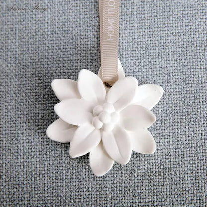 1pcs HomeFlower Ceramic Aromatherapy Air Freshener Home Decor Aroma Diffuser Mist Maker Diffuser with Aromatic Ribbon Home Decor
