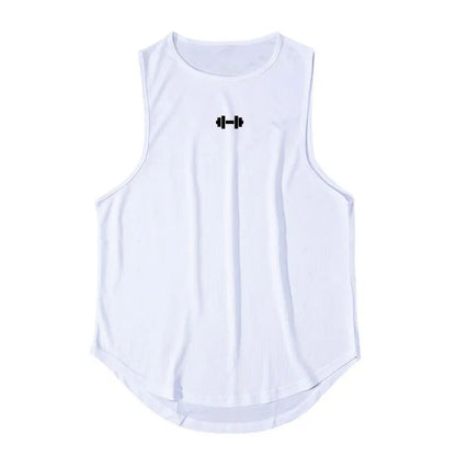 Summer DIY Brand Gym Tank Top Men Mesh Quick Dry Bodybuilding Sleeveless Shirt Fitness Singlets Basketball Clothing Muscle Vest