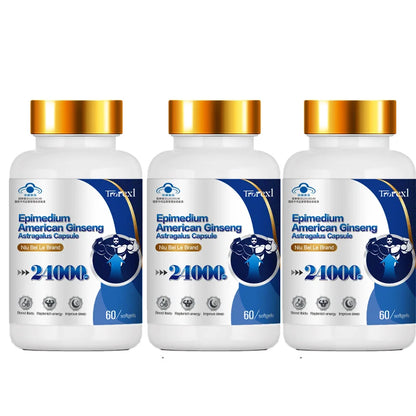 Extra Strength Supplement with Epimedium & Panax Ginseng Extract, Male Enhancing Supplement Supports Improve Male Energy Levels