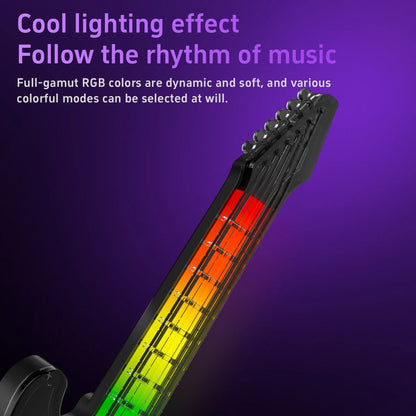 Creative Car Air Outlet Aromatherapy Guitar Pendant with Voice controlled Music Atmosphere Light Car perfume Decoration Cologne