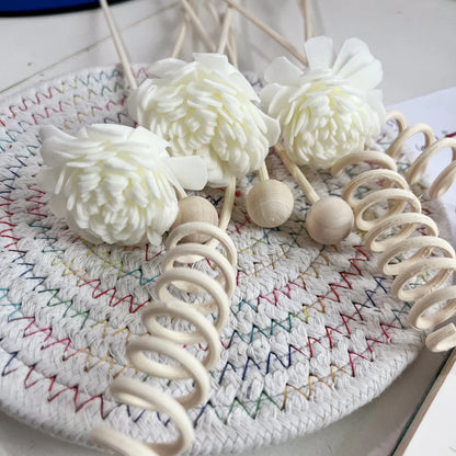 9PCS Artificial Flower Rattan Reed Fragrance Aroma Diffuser Refill Stick DIY Floral