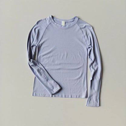Women's Outdoor Sports Shirt Yoga Wear Fitness T-Shirt Running Workout Top Female Long Sleeves Sportswear Exercise Gym Clothing