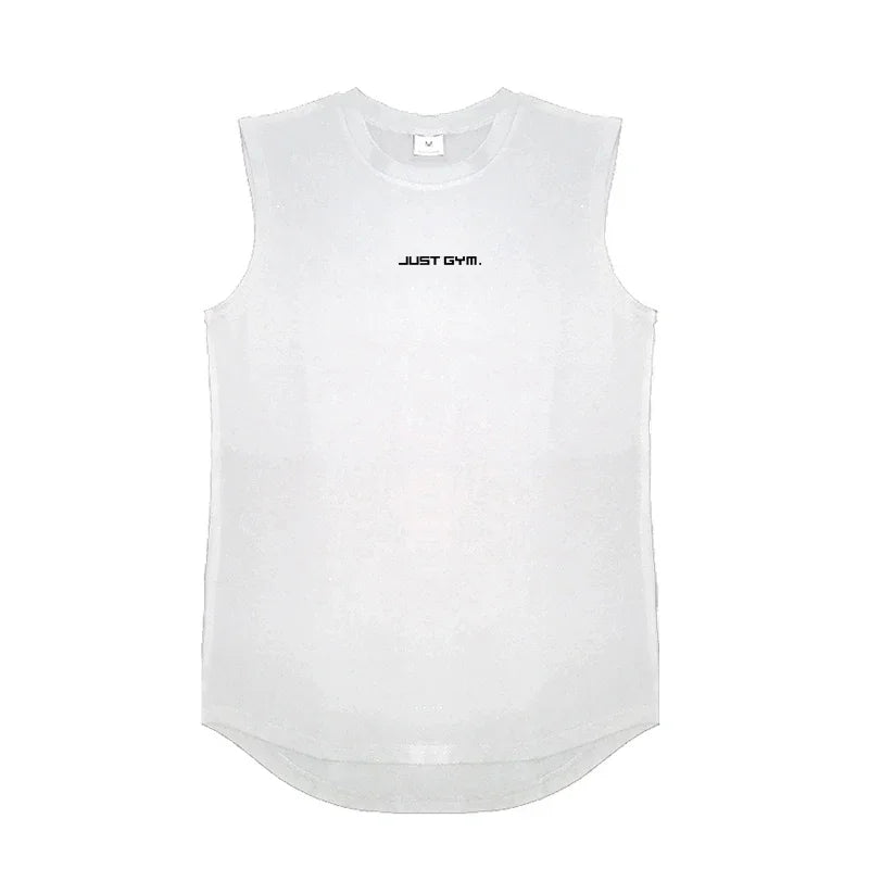 Summer Gym Tank Top Men Cotton Bodybuilding Fitness Sleeveless T Shirt Workout Clothing Mens Compression Sportswear Muscle Vests