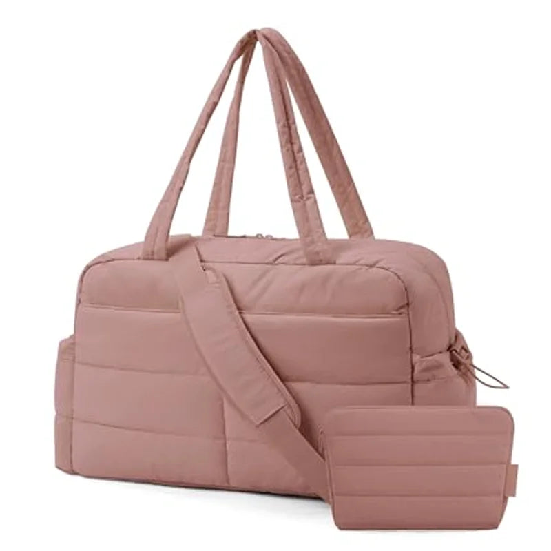 BAGSMART Carry On Travel Handle Bag Unsiex Weekender Overnight Large Capacity Duffle Bags Sports Fitness Bags for Women