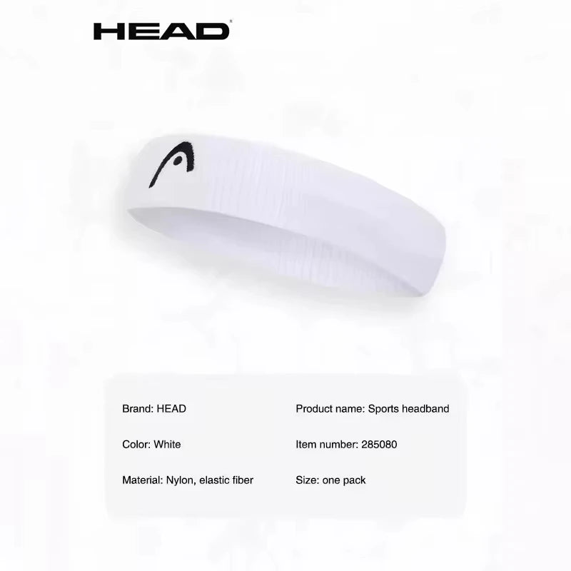 HEAD Tennis Sports Headbands Fitness Sweatband Badminton Yoga Basketball Running Sweatproof Sweat Hairbands For Men and Women