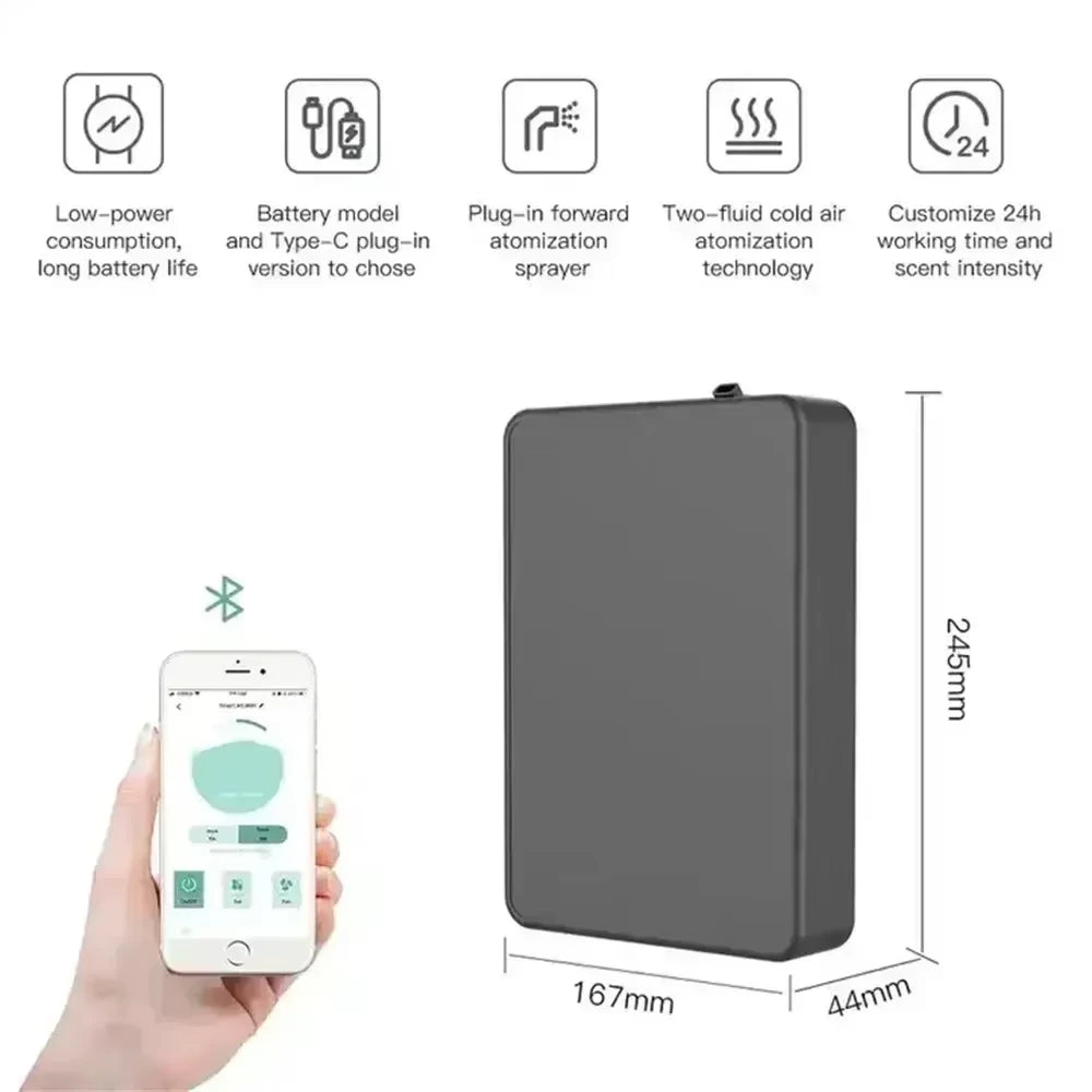 500m³ Aroma Diffuser Automatic Scent Air Machine For Home Professional Waterless Essential Oil Diffuser Electric Air Freshener