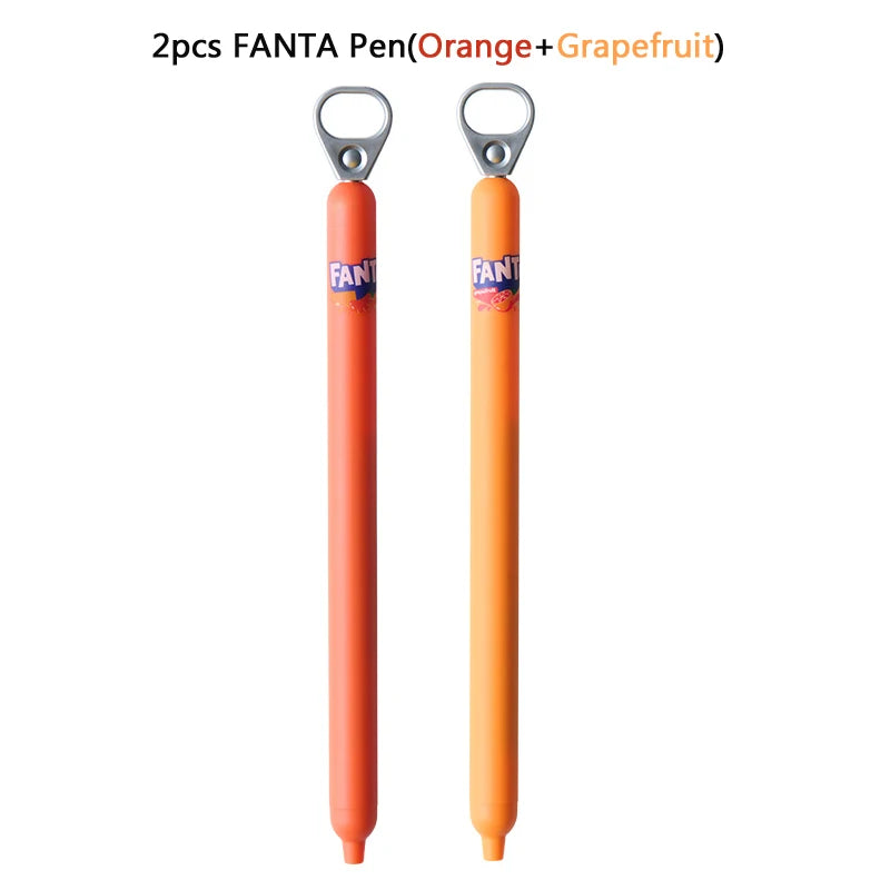 KACO Fanta/Coca-Cola Pull Tab Gel Pen,0.5mm Black Ink,Novelty Relieve pressure Writing Pen For Journaling,Office and School Use