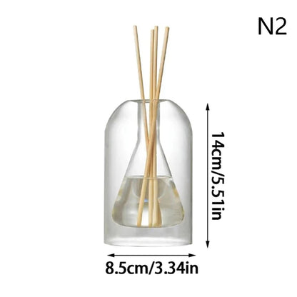 Aromatherapy Diffuser Bottle Glass Essential Oil With Diffusers Sticks Storage Containers Transaprent Modern Home Decorations
