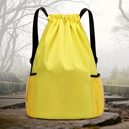 Neutral Drawstring Backpack, Large Capacity Sports Bag, Suitable for Travel, Sports, Fitness, Large Capacity Men's Backpacks