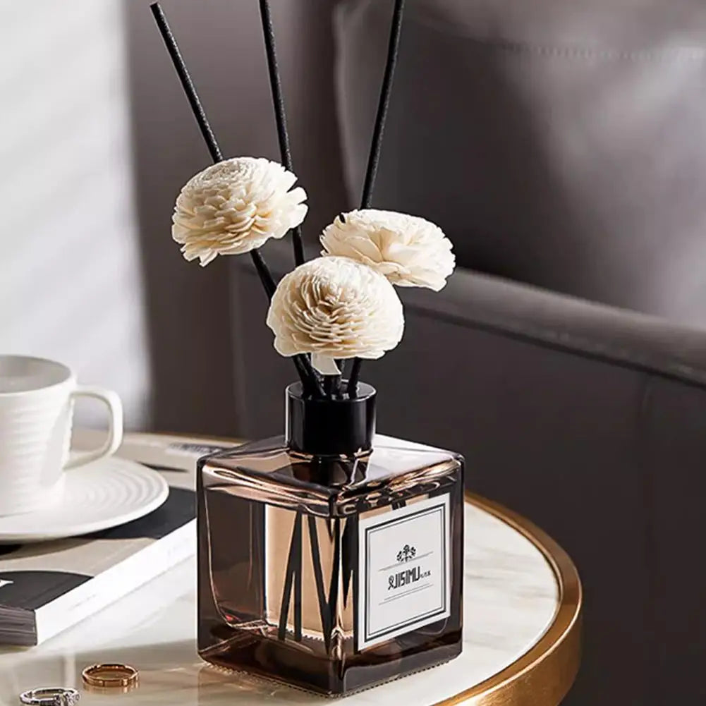 Flameless Home Fragrance fragrans gardenia Aromatherapy Oil with Reed Diffuser Stick Liquid Air Freshener Room Decor Ornaments