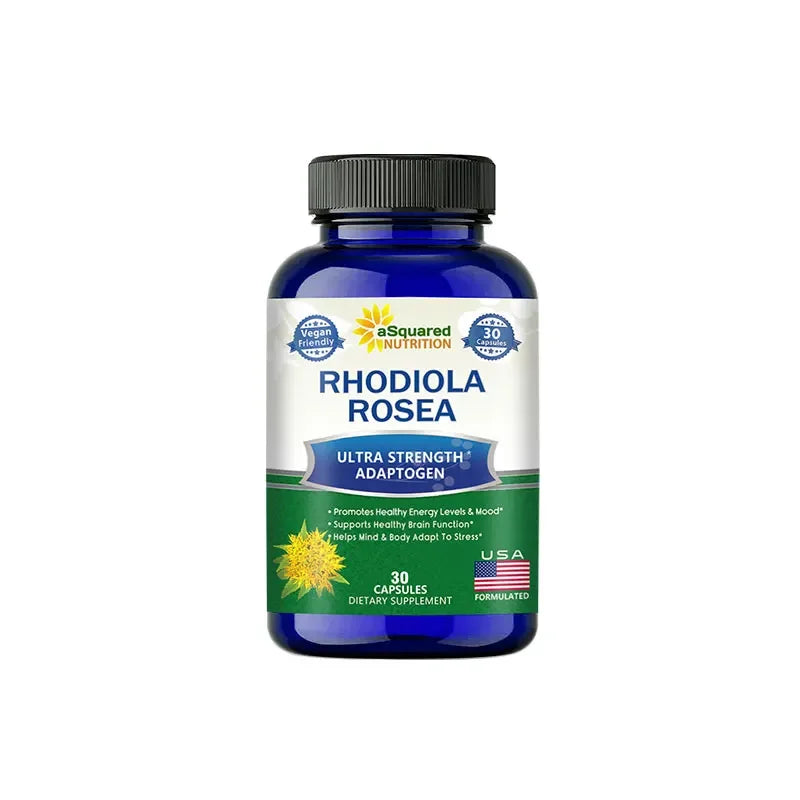Rhodiola Rosea with Black Pepper Supplement - Confront Stress, Improves Mood, Increases Focus & Energy, Supports Brain Function