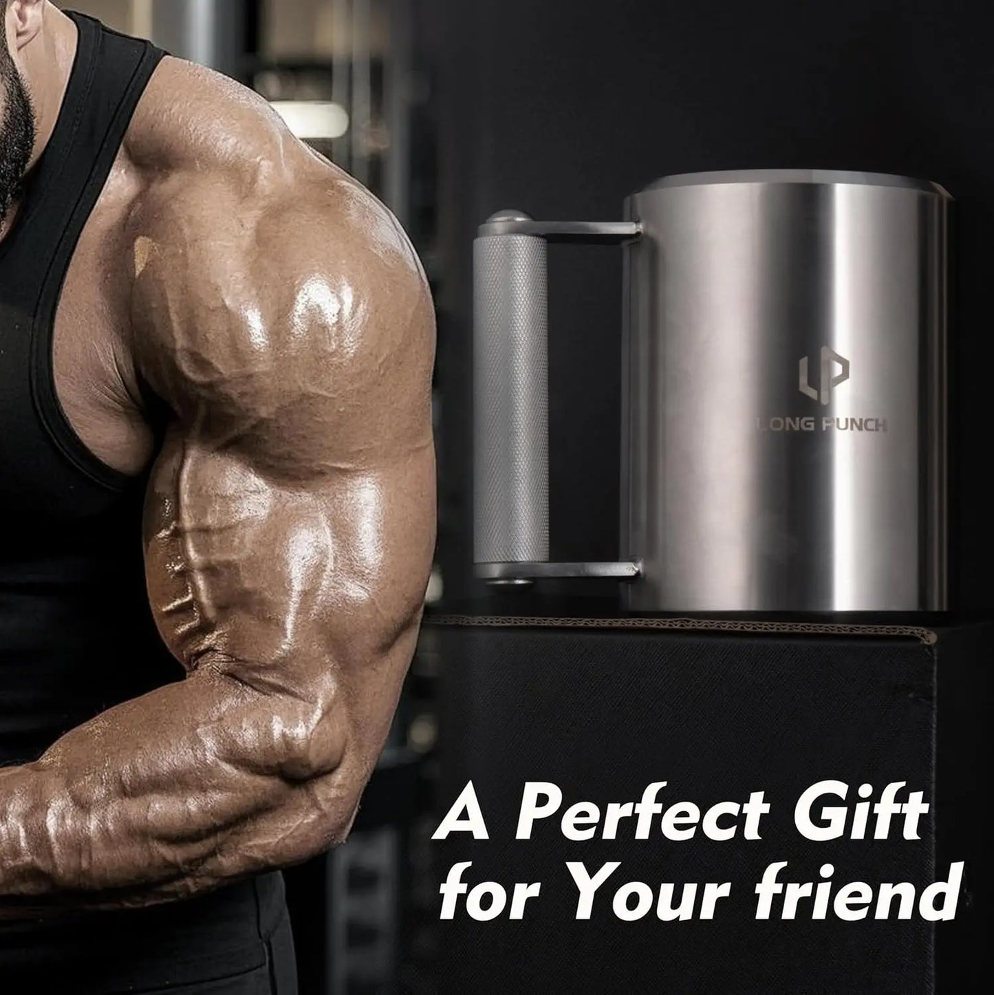 Heavy Mug 10KG/22LB 14 oz, Stainless Steel Overweight Dumbbell Cups, Fitness Sports Water Cup, Funny Beer Mug, Gym Workout and C