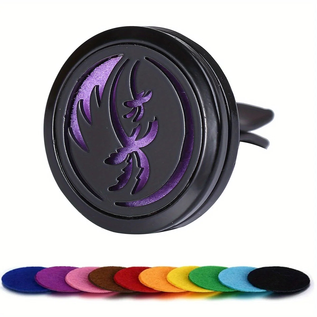 Car Diffusers, 1 PC car air vent diffuser clip (does not include fragrance chemicals) with 10 PCS pads，car AC vent interior