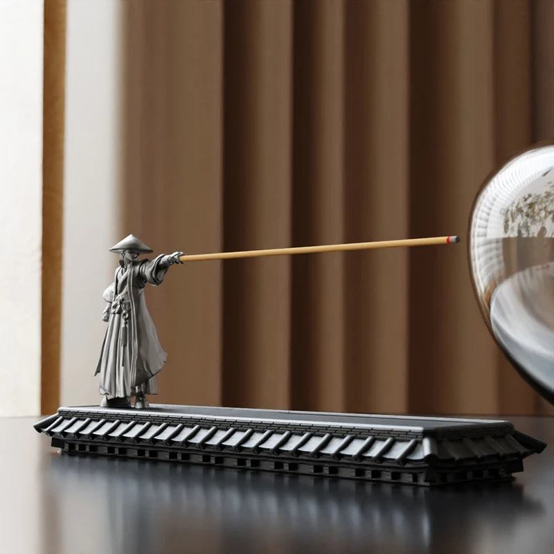 Japanese Samurai Chinese Knight Line Incense Burner Zen Incense Tray Study Incense Seat Incense Insertion Ornament Incense Stick