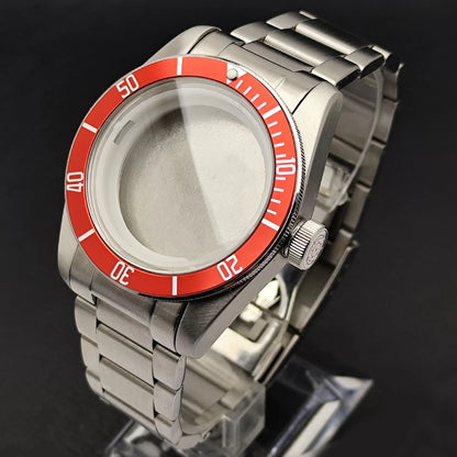 41mm Men's M8215 Watch Accessories Stainless Steel High Quality Case Sapphire Glass Suitable For M8215 Movement 31mm Dial