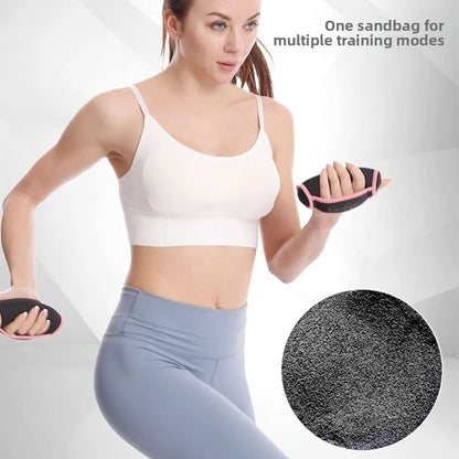 1 Pair Durable Unisex Design Hand Weights Set Weight Gain Soft Sand Soft Dumbbells Breathable Non-Slip Weighted Sandbag Running