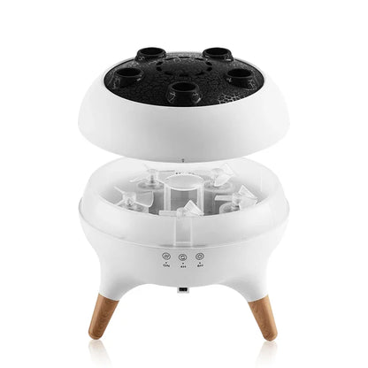 Dynamic Jellyfish Aroma Diffuser, Sound-Activated Mist, Colorful Lights, Remote Control, 2 Timers for Home Office