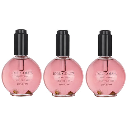 IDOL COLOR Cuticle Oil, 2.56 FL Oz, Repairs and Restores Cuticles - Organic Spa Treatment - For Stronger, Healthier Nails