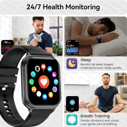 Bip 6 Pro 700 mAh Smart Watch Men Women Outdoor Sports Fitness Heart Rate GPS Track Bluetooth Call IP68 Waterproof Smartwatches