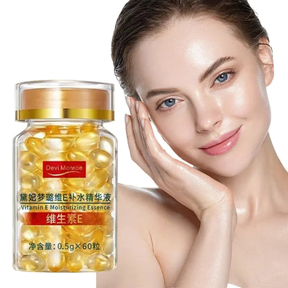 0.5g * 60pcs Vitamin E moisturizing essence oil can be used with face cream, body milk, liquid foundation and conditioner