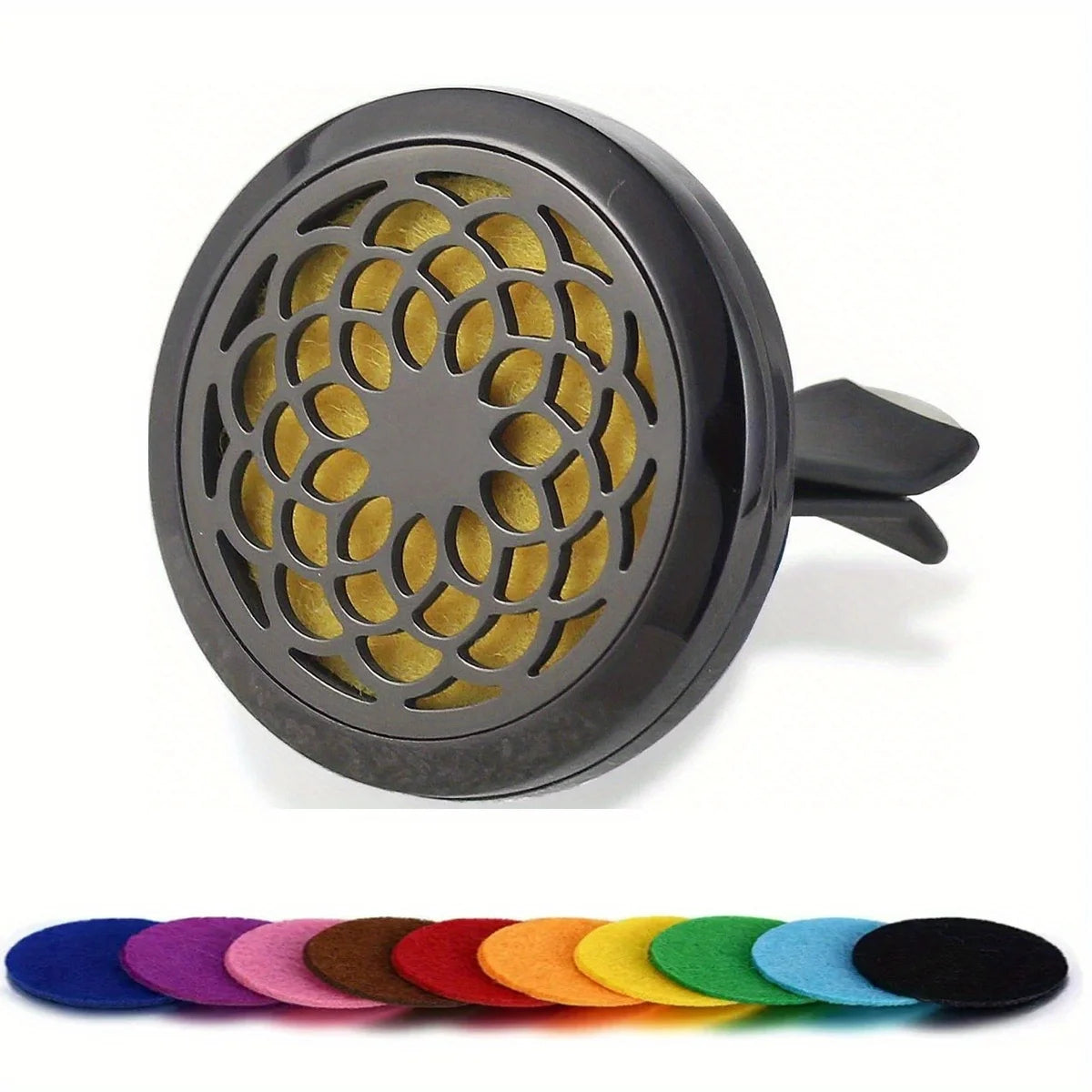 Car Diffusers, 1 PC car air vent diffuser clip (does not include fragrance chemicals) with 10 PCS pads，car AC vent interior