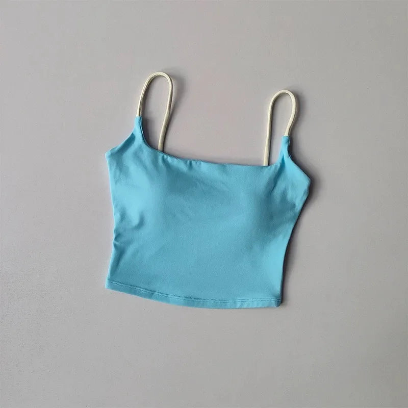 Yoga suit, camisole, vest, women's new style with chest cushion, Pilates summer sexy fitness bra