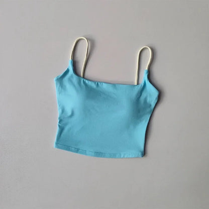 Yoga suit, camisole, vest, women's new style with chest cushion, Pilates summer sexy fitness bra