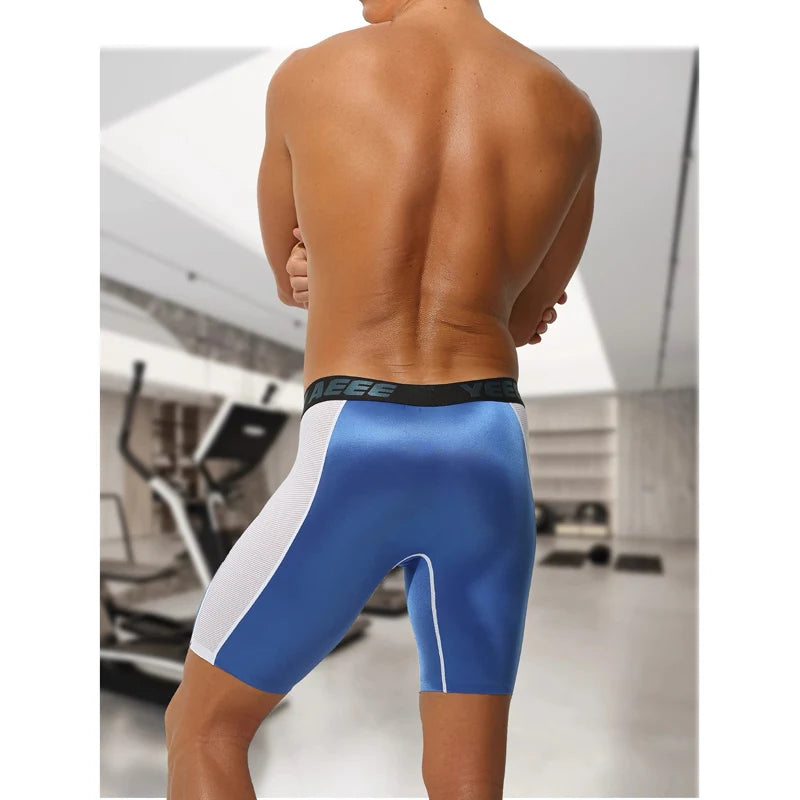 Men's Underwewar Sport Boxers for Fitness Panties Training Cycling Underwear Anti-Chafing Quick Dry Breathable Underpants