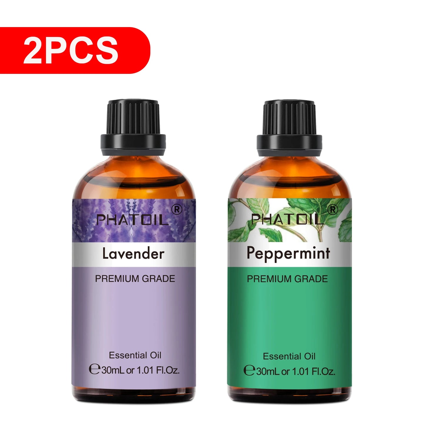 PHATOIL Reed Diffuser Essential Oil For Aromatherapy-30ml Lavender Lemon Eucalyptus Sweet Orange Sandalwood Aroma Essential Oils