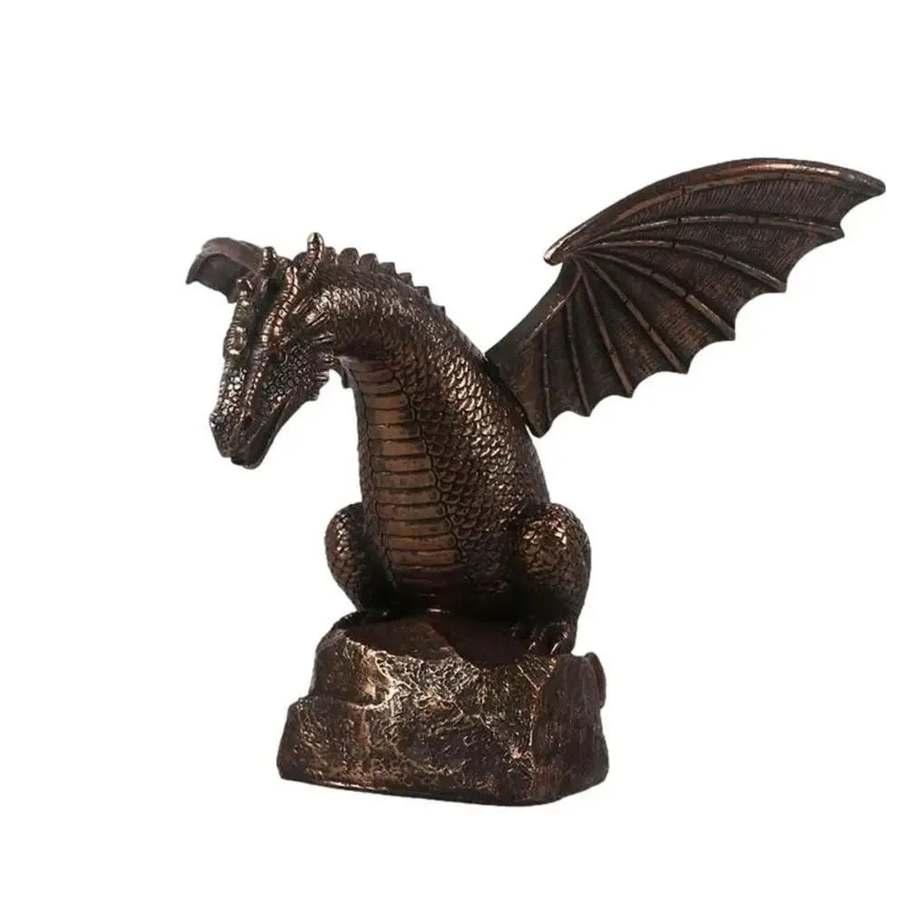 Realistic Garden Fountain Dragon Statue Resin Dragon Pattern Fountain Spray Dragon Retro Water Spray Dragon Outdoor Decoration