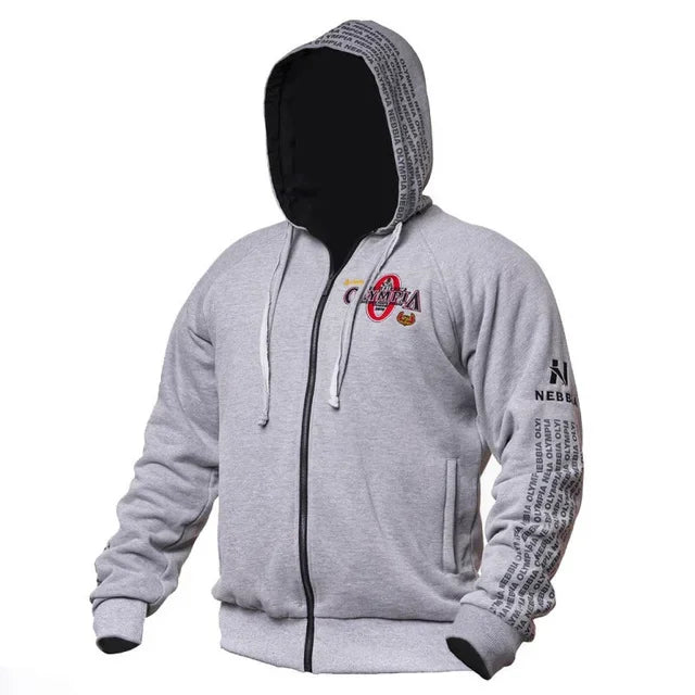 Men Gyms Hoodies Gyms Fitness Bodybuilding Sweatshirt Pullover Sportswear Male Workout Hooded Jacket Clothing