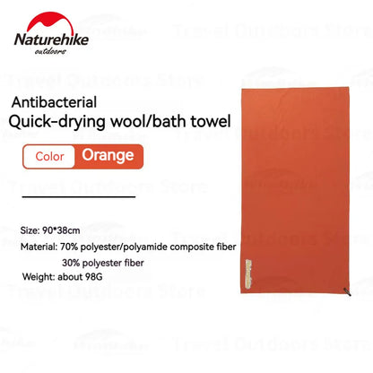 Naturehike Quick Dry Towel Body Hair Face Towels for Bath Beach Fitness Gym Sports Tourist Velvet Sided Composite Fibre Cloth