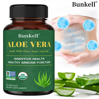 Aloe Vera Supplement - Made with Organic Aloe Vera, Support Digestion, Skin and Joint Health for Men and Women