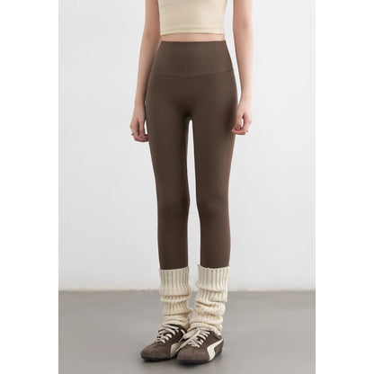 CHIC VEN Women Leggings Pants Solid High Waisted Stretch Yoga Pant Tights Fitness Elastic Running Sportswear Autumn Winter 2025
