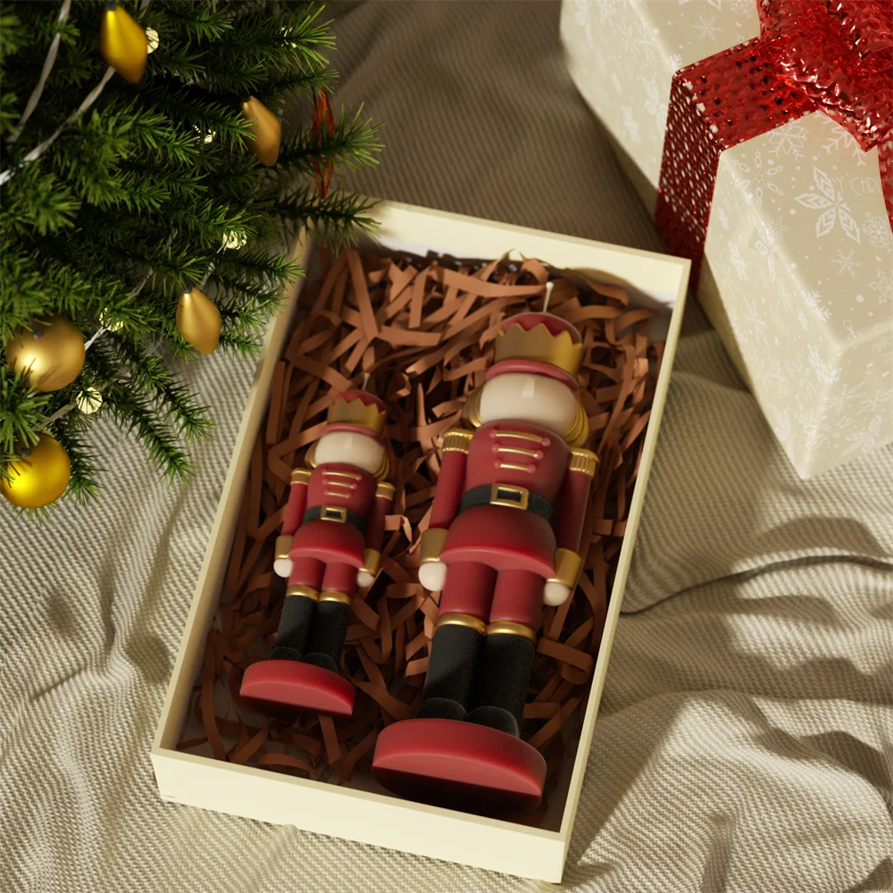 Nicole Nutcracker Silicone Molds Candles Christmas Aromatherapy Candle Mould DIY Candle Making Supplies