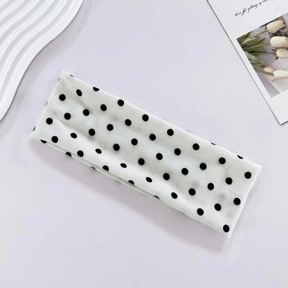 Women's Hair Band Yoga Elastic Headband With Polka Dots, Fashion Makeup Headbands, Hair Accessories, Sports And Fitness Headwear