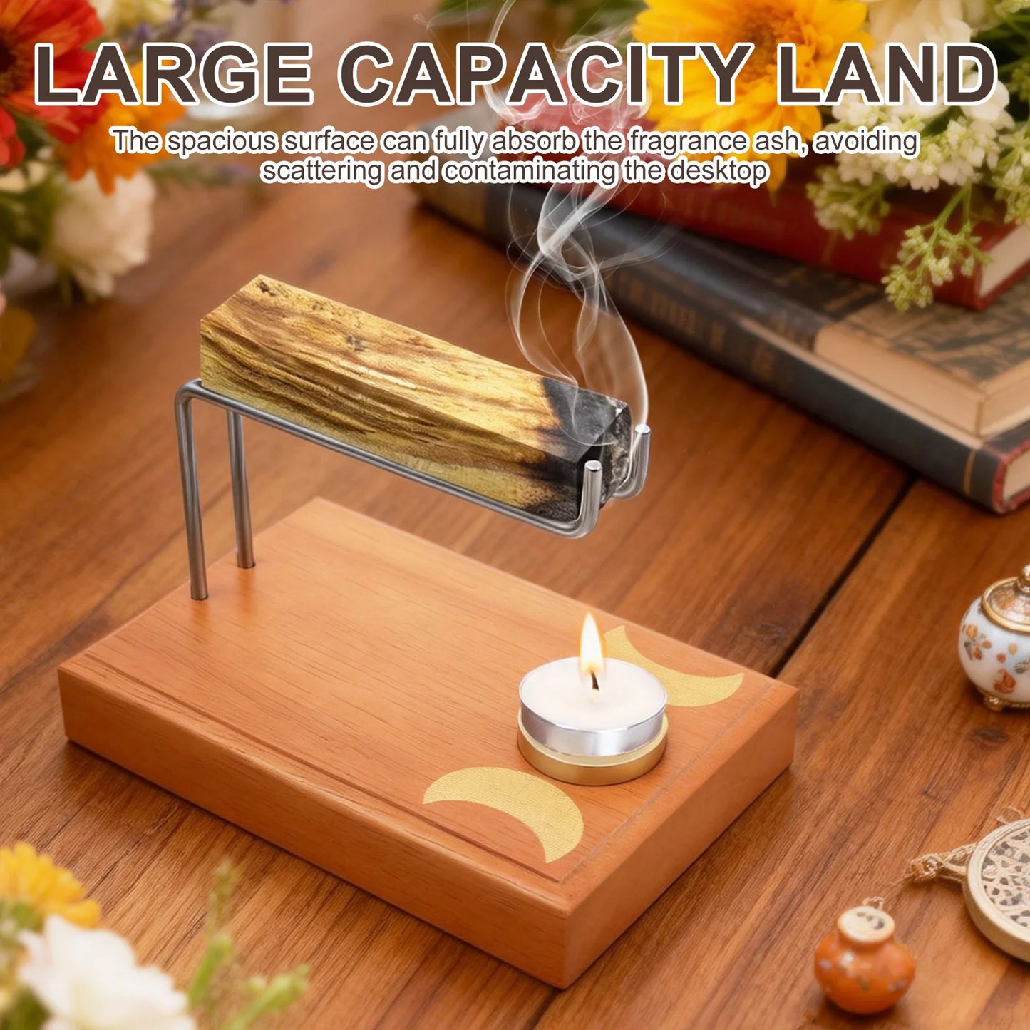 Palo Santo Incense Sage Holder Incense Sticks Candle Holder Natural Wood Burner Yoga Meditation Spirituality Thanksgiving Gift