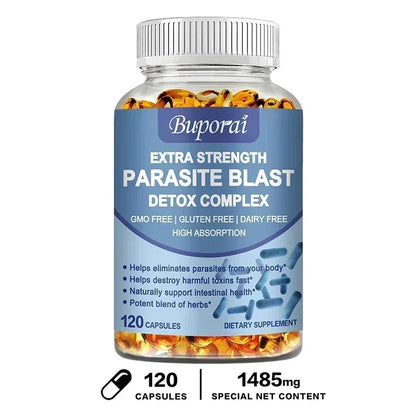 Parasite Blast Detox Complex - Eliminate Parasites, Promote Digestion, Cleanse & Detoxification, Supports Intestinal Health