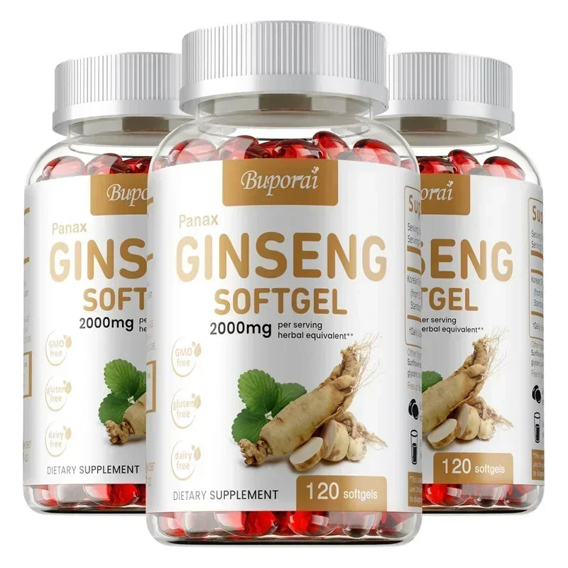 Red Korean Ginseng Supplement for Men - Extra Strength - Energy, Focus, Productivity & Performance