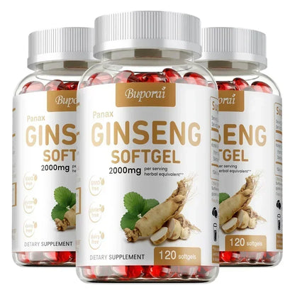 Red Korean Ginseng Supplement for Men - Extra Strength - Energy, Focus, Productivity & Performance