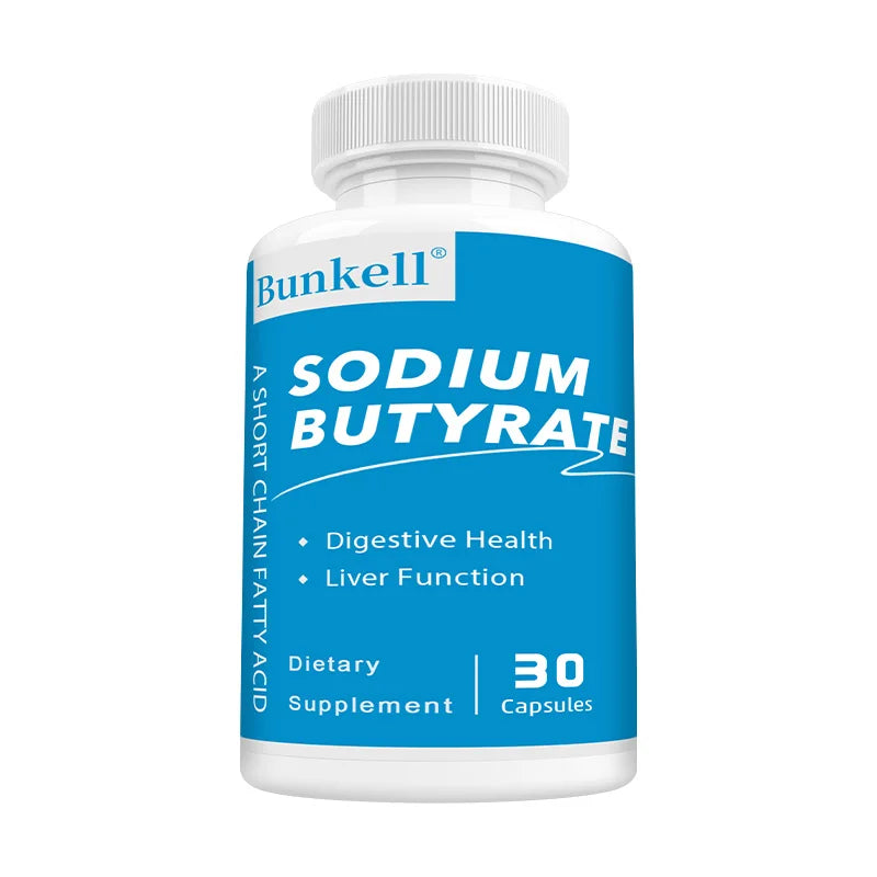 Sodium Butyrate Supplement - Helps Gut Health, Detox and Cleansing of The Liver, Digestive Health,Non-GMO