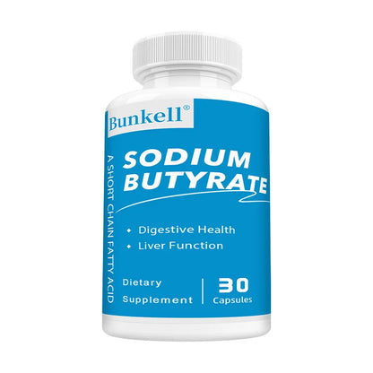 Sodium Butyrate Supplement - Helps Gut Health, Detox and Cleansing of The Liver, Digestive Health,Non-GMO