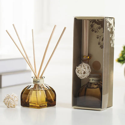 50ml Reed Diffuser Sets Jasmine Lavender Fireless Rattan Aromatherapy Rose Essential Oil with Fragrant Expanding Stick Suit