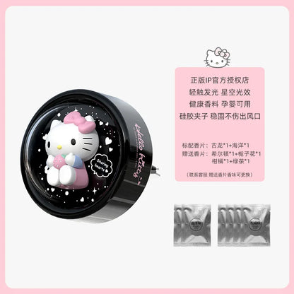 Sanrio Car Aromatherapy Ornaments Atmosphere Light Air Outlet Night Light Cartoon Hello Kitty Car Interior Accessories Gift