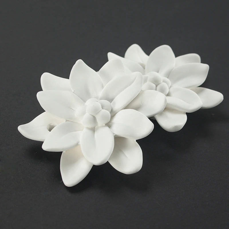 1pcs HomeFlower Ceramic Aromatherapy Air Freshener Home Decor Aroma Diffuser Mist Maker Diffuser with Aromatic Ribbon Home Decor
