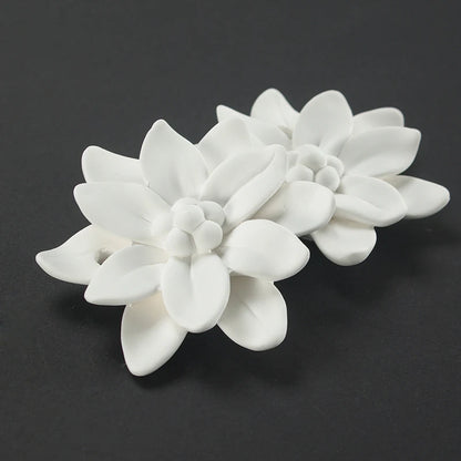 1pcs HomeFlower Ceramic Aromatherapy Air Freshener Home Decor Aroma Diffuser Mist Maker Diffuser with Aromatic Ribbon Home Decor