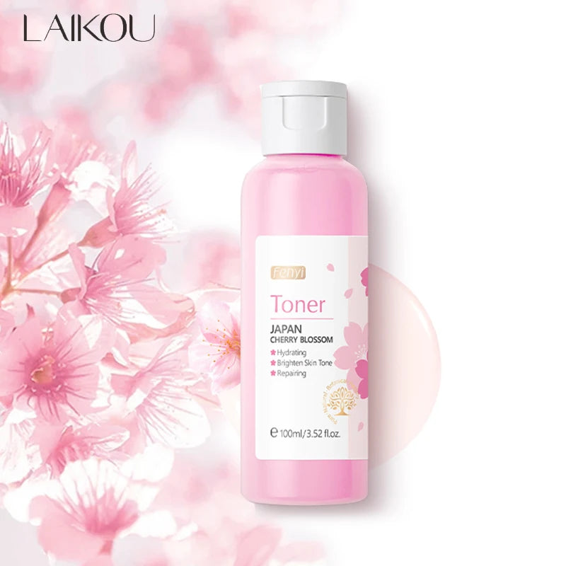 Sakura Face Toner Deep Hydrating Moisturizing Oil Control Shrink Pores  Improve Dryness & Roughness Facial Skin Care Water 100ml