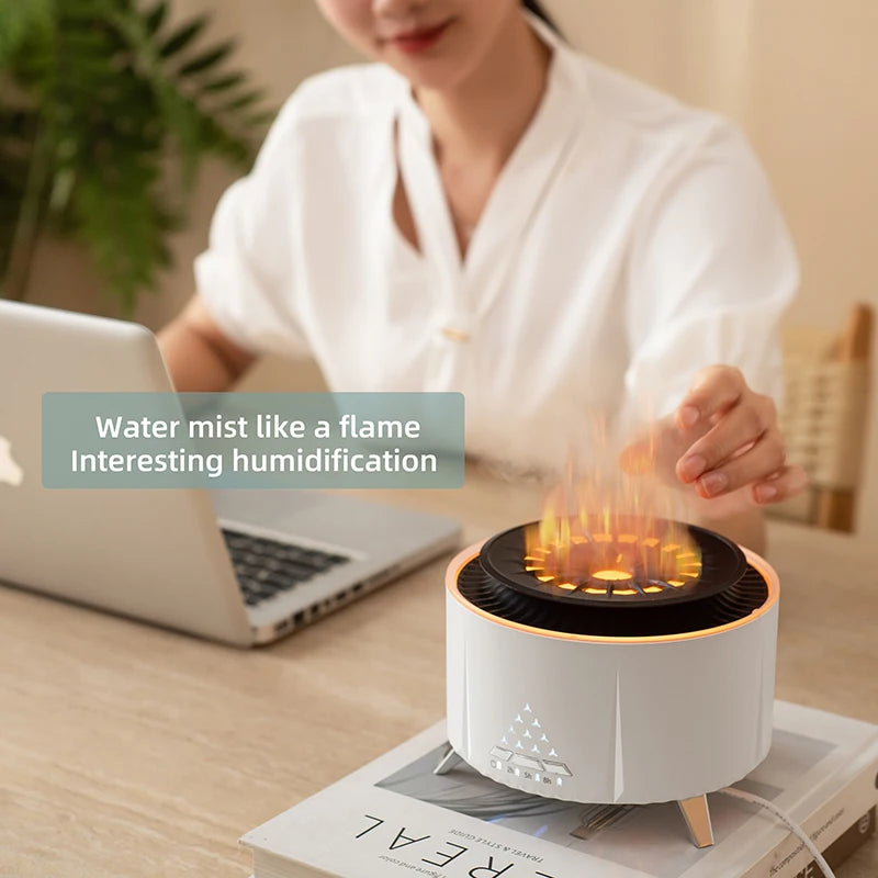 Jellyfish Spray Essential Oil Diffuser Flame Air Humidifier 350ml Aromatherapy Diffuser IsSuitable for Home Bedroom Dropshipping