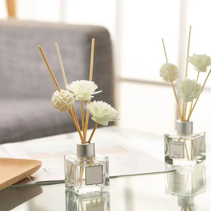 9PCS Artificial Flower Rattan Reed Fragrance Aroma Diffuser Refill Stick DIY Floral