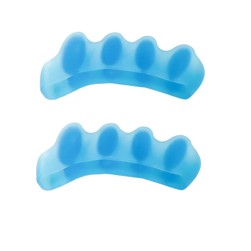 1Pair Silicone Toe Separator Hallux Valgus Corrector Bunion Orthotics Protector Pain Relief Forefoot Pad Sock Foot Care Pedicure
